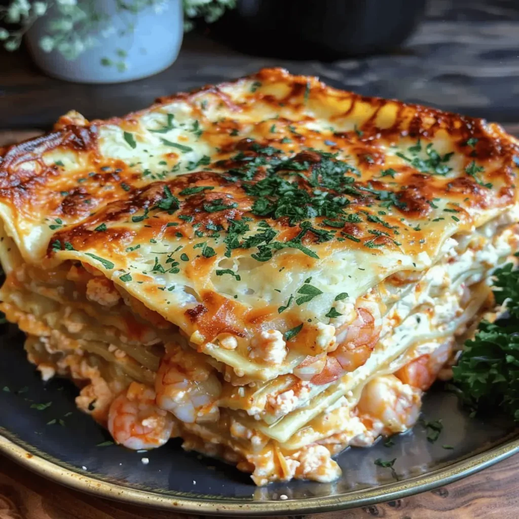 Seafood Lasagna Shrimp Crab