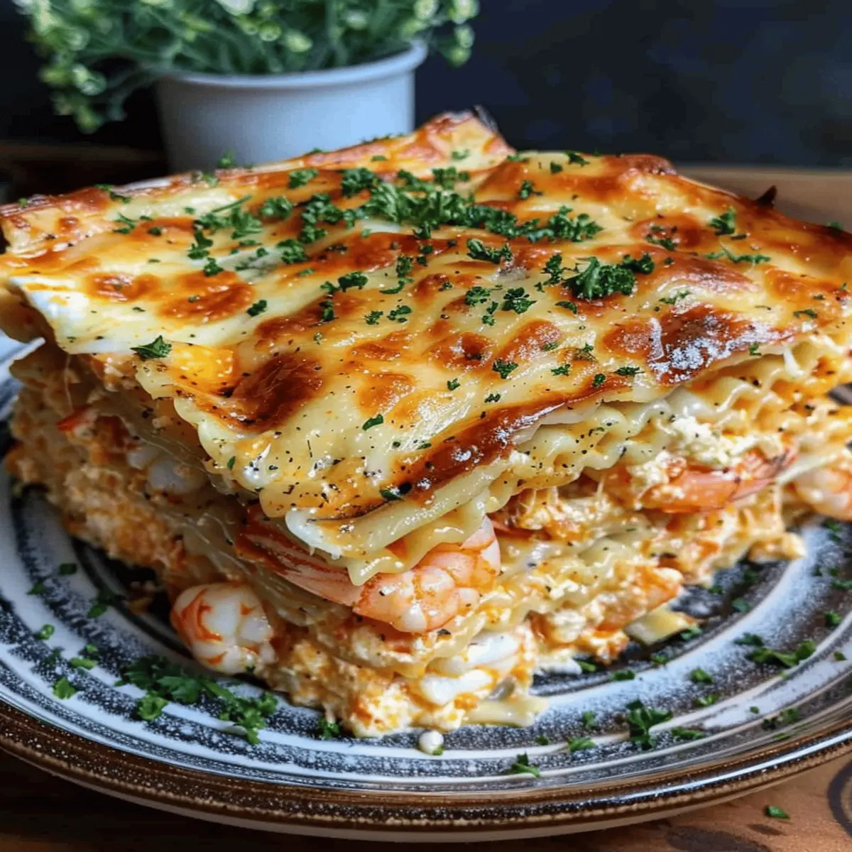 Seafood Lasagna Shrimp Crab