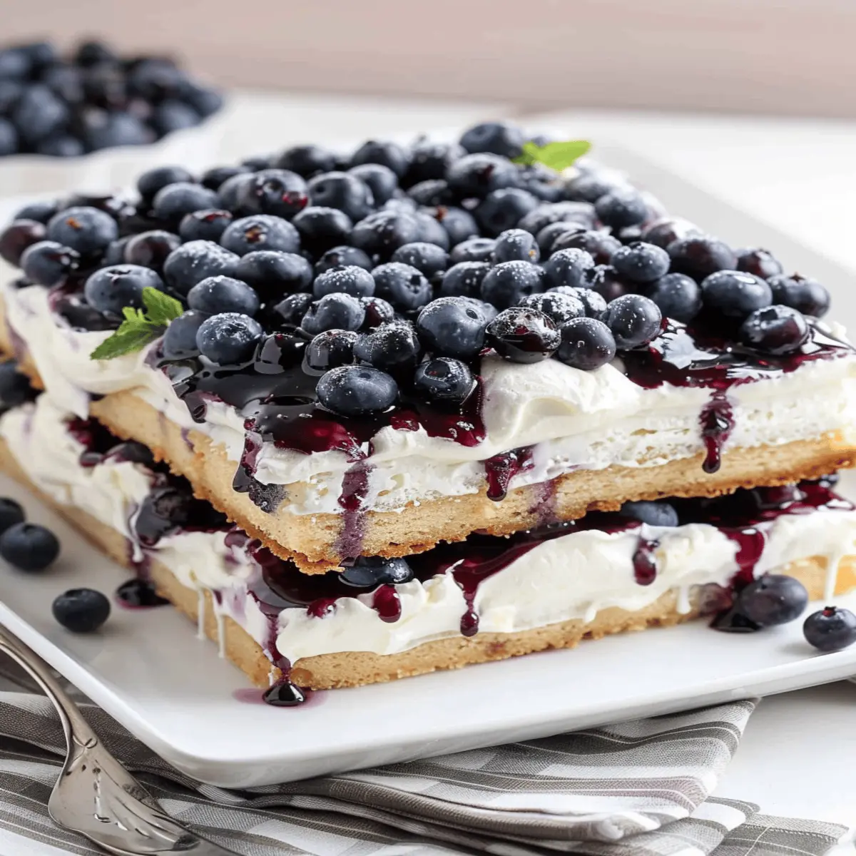 Sheet Pan Blueberry Shortcake