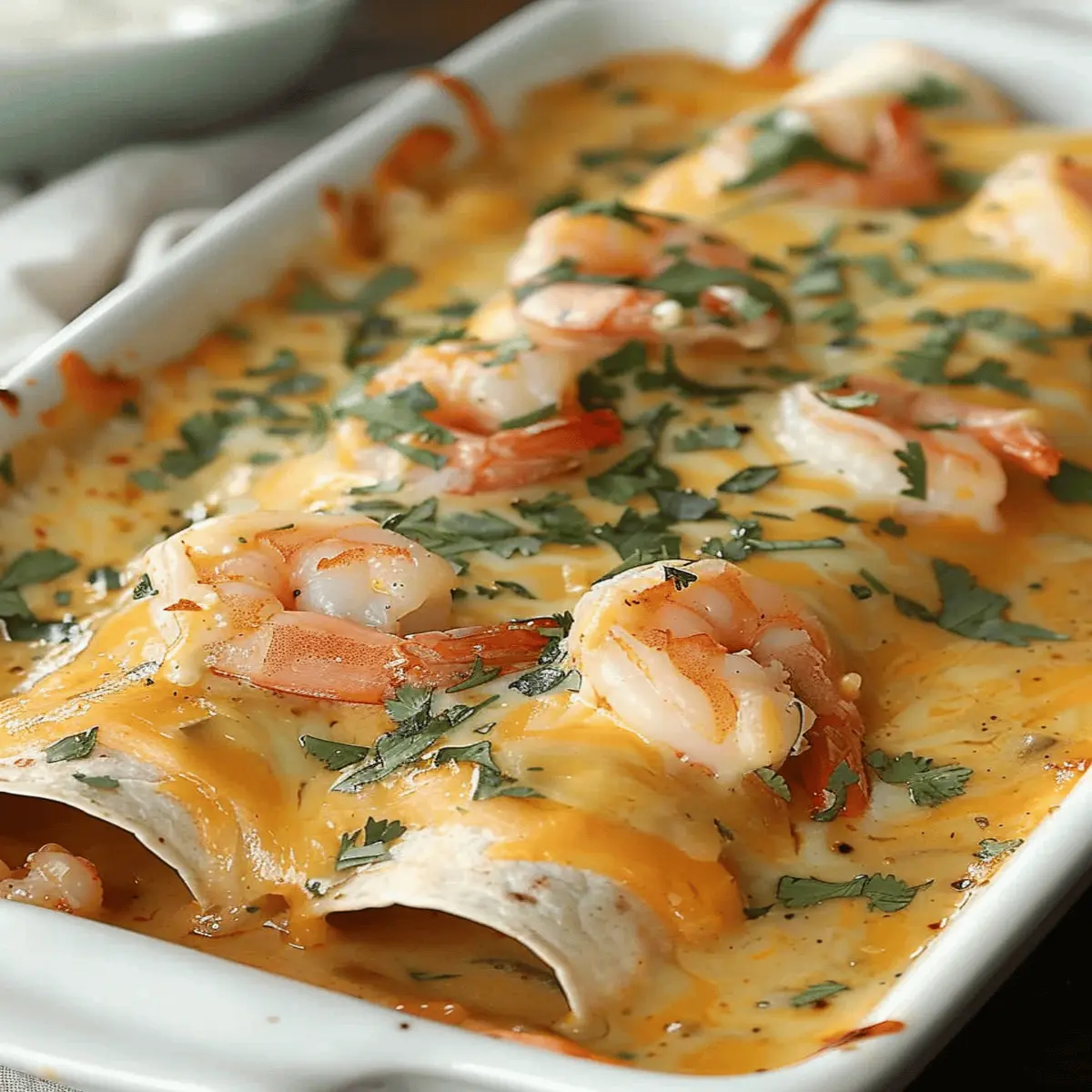 Shrimp Enchiladas Cream Sauce