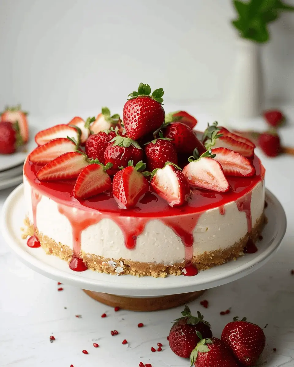 Strawberry Shortcake Cheesecake