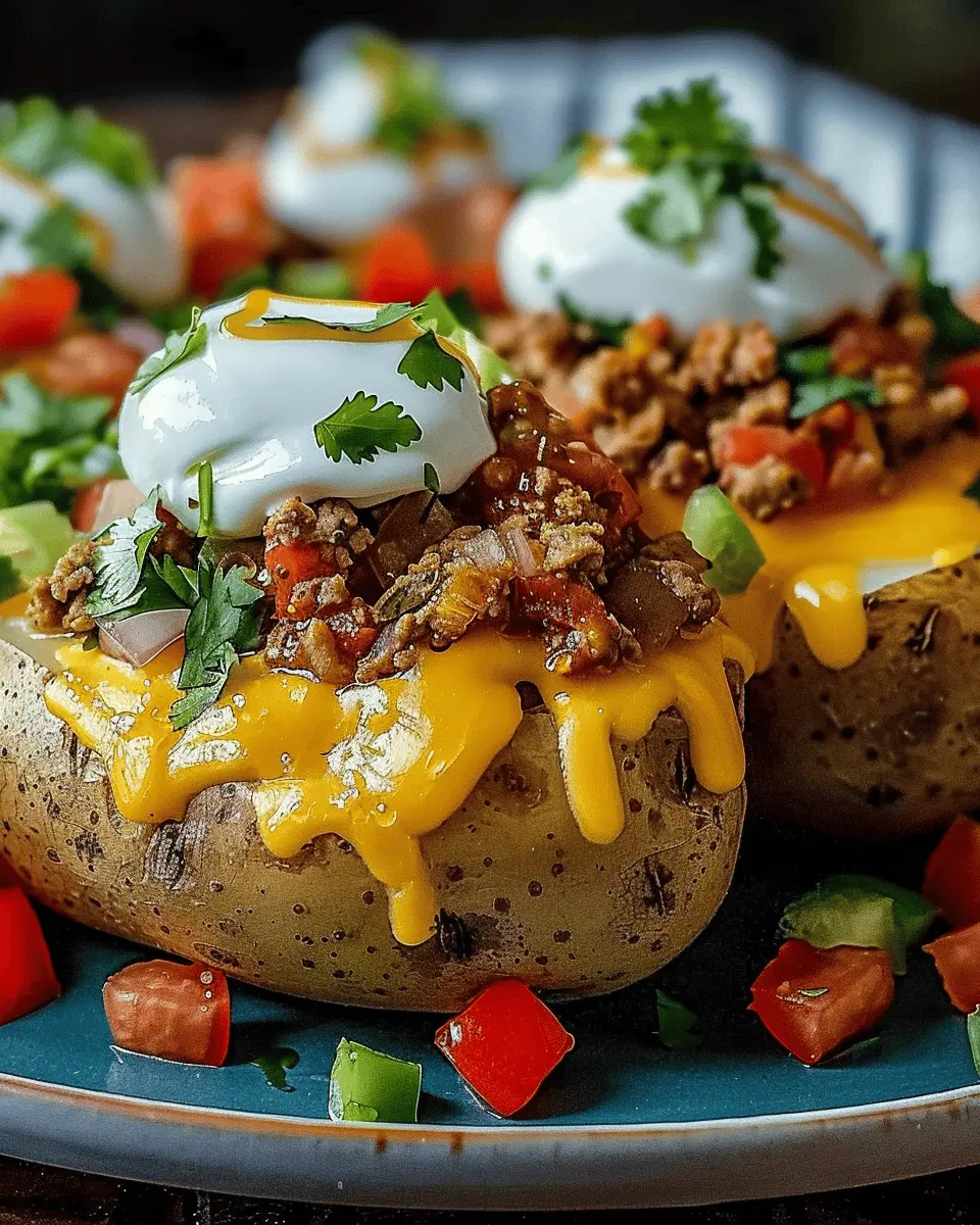 Taco Loaded Baked Potatoes