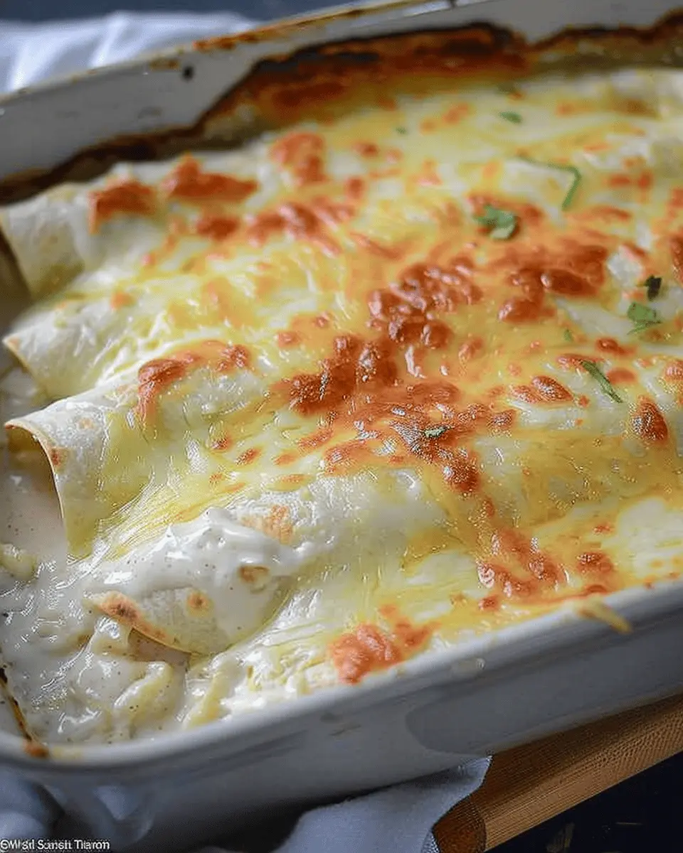 White Chicken Enchiladas