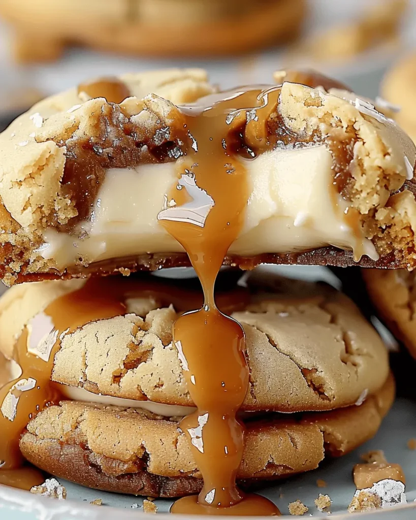 caramel cheesecake cookies