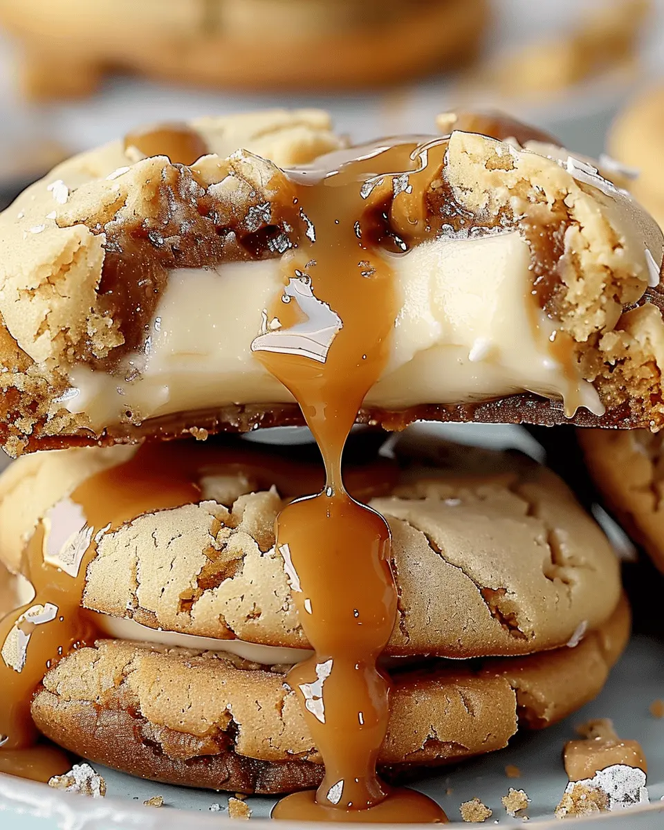 caramel cheesecake cookies