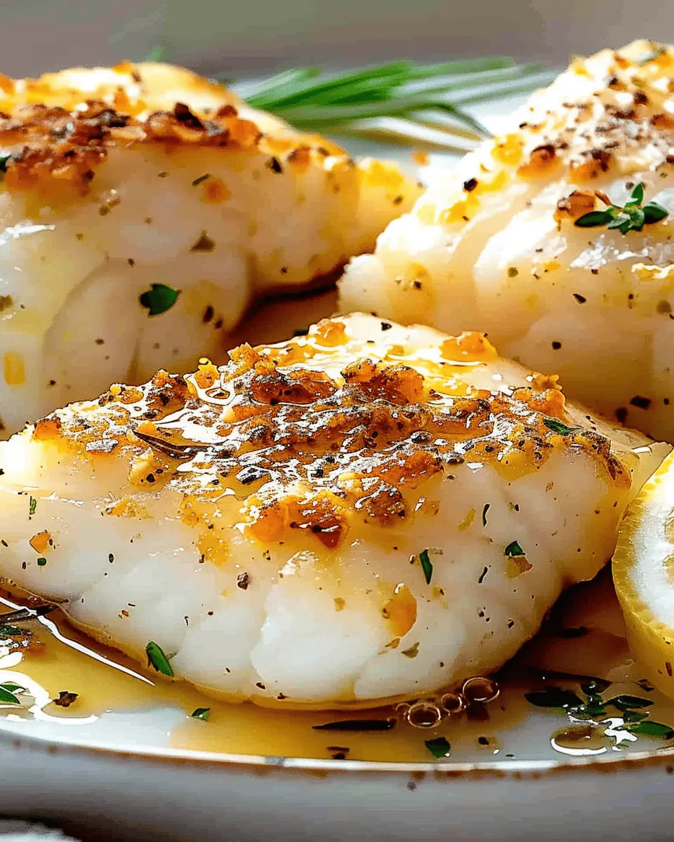 Garlic Butter Baked Cod