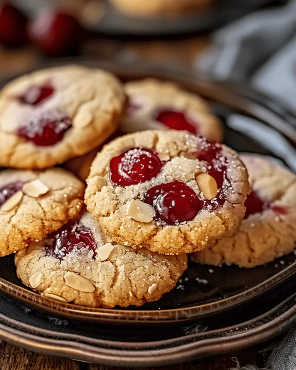 Cherry Almond Amish Sugar Cookies