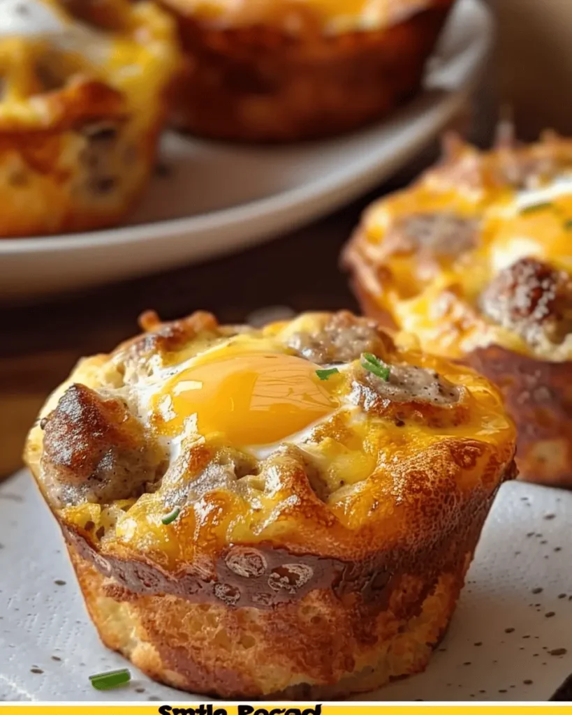 Sausage, Egg, and Cheese Bisquick Muffins