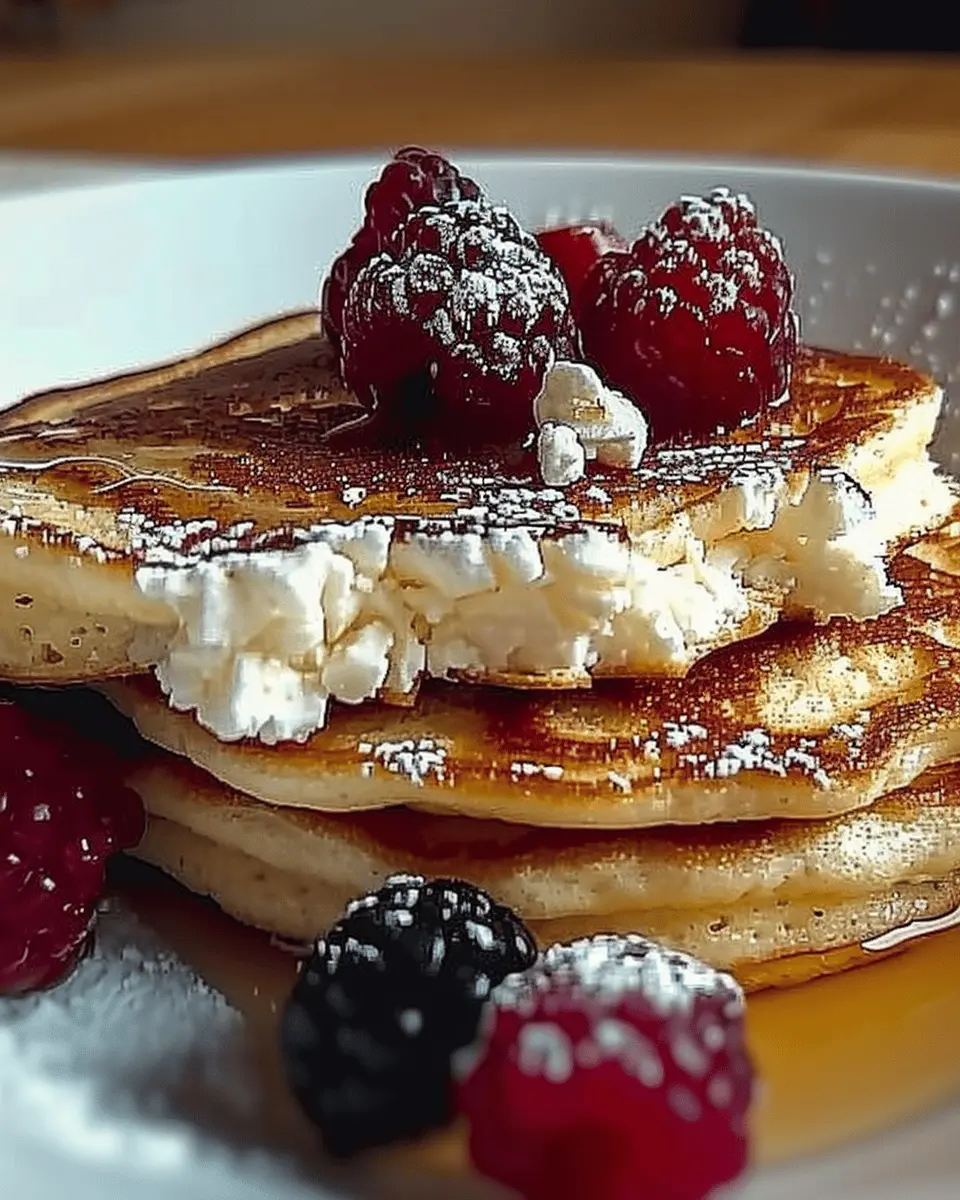 Flourless Cottage Cheese Pancakes