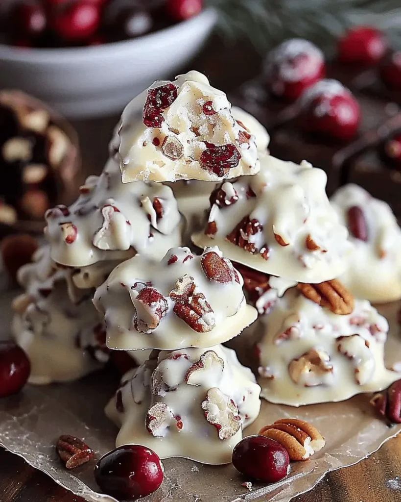 White Chocolate Cranberry Pecan Clusters