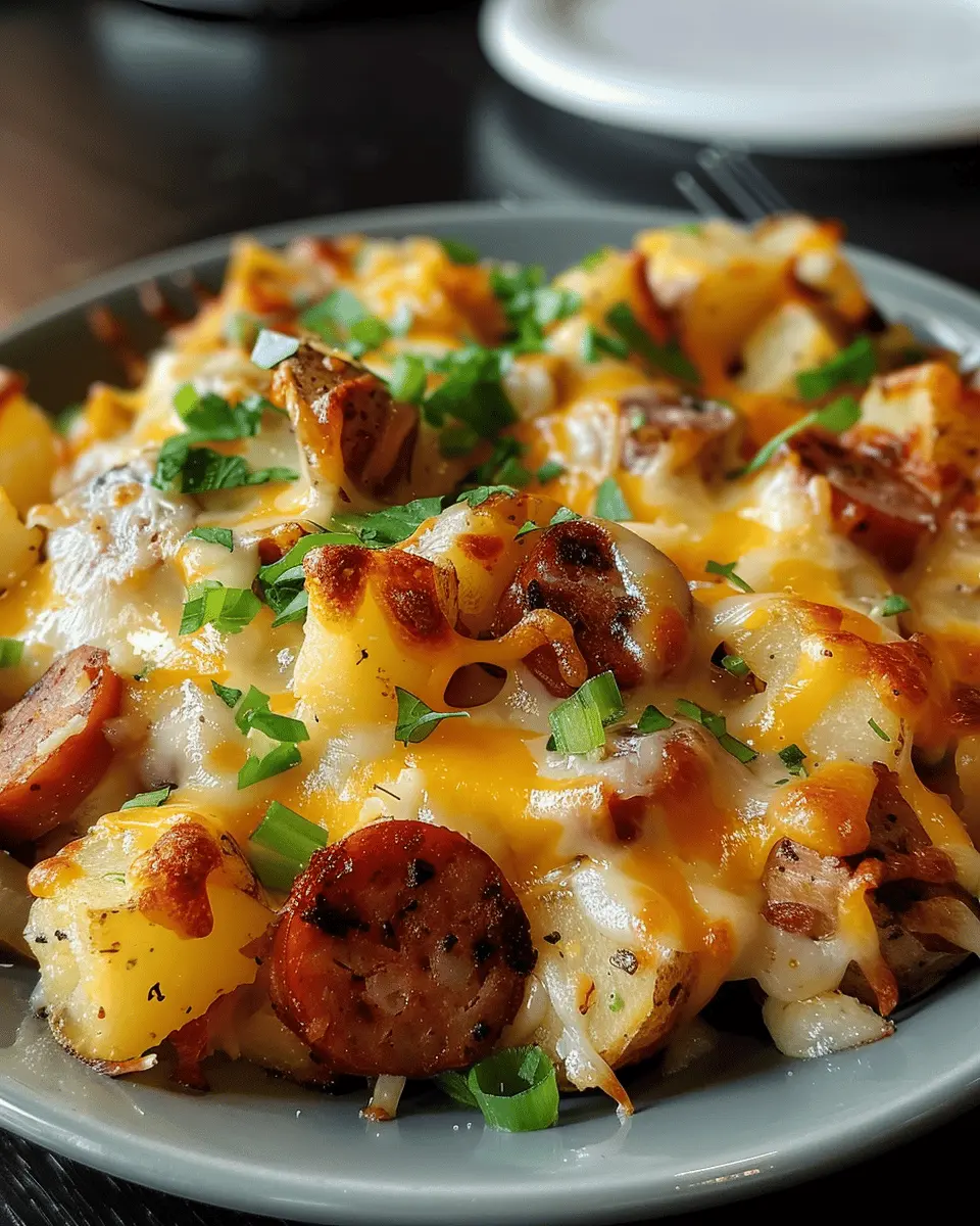 cheesy ranch potatoes and sausage