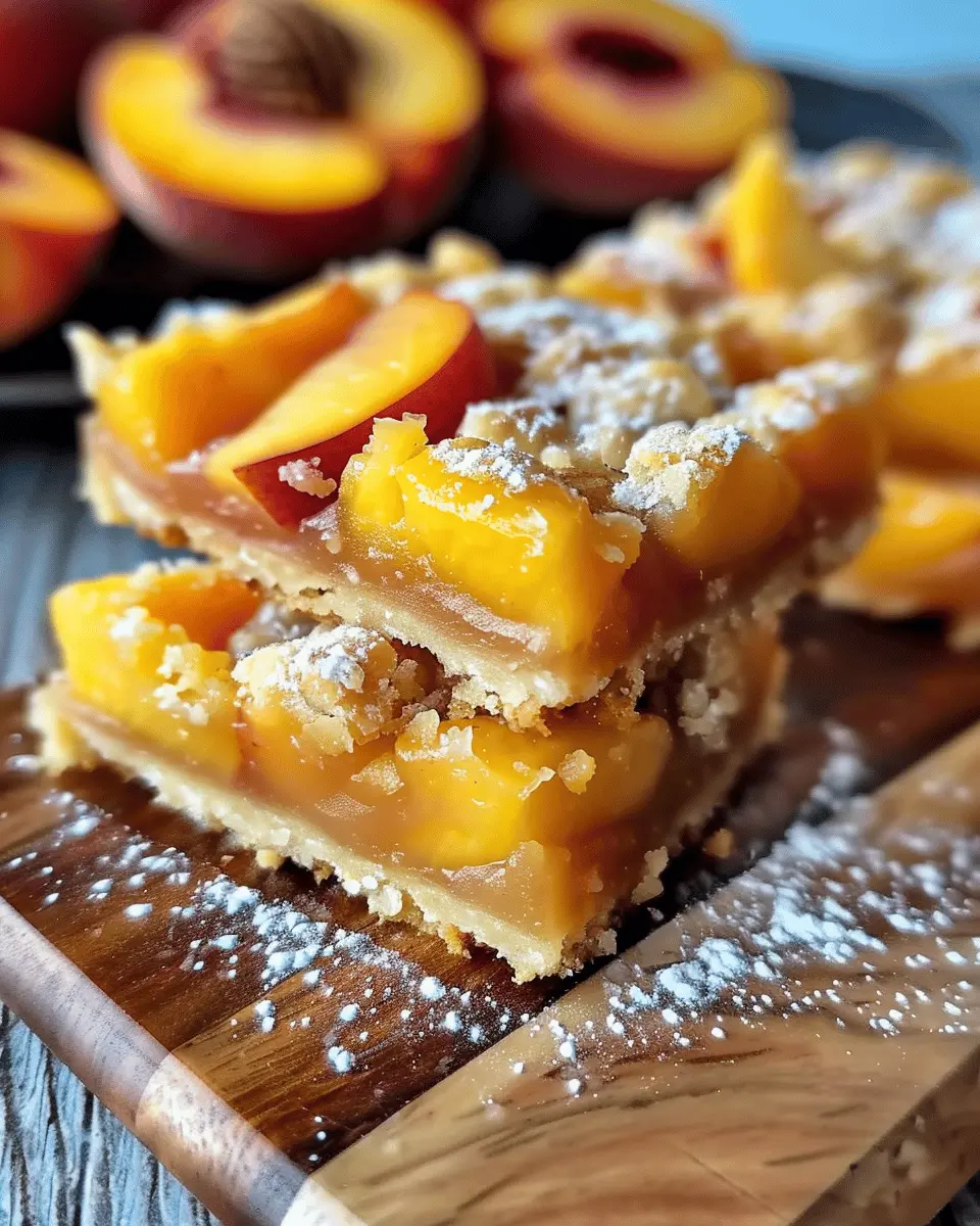 Heavenly Summer Peach Bars