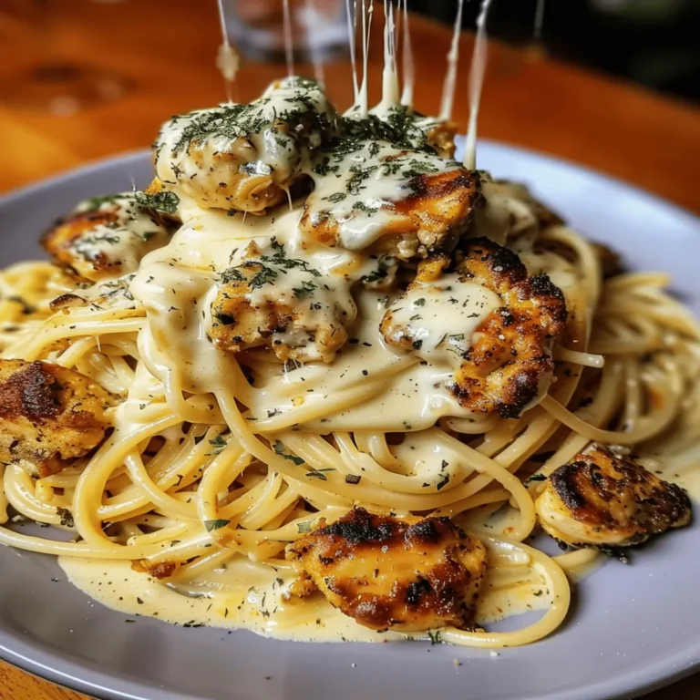 creamy cajun chicken spaghetti with garlic mozzarella sauce