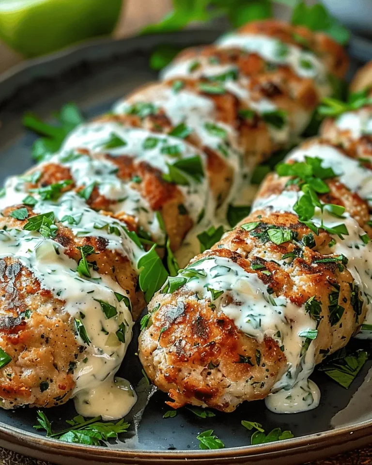 Chicken Kofta with Garlic Yogurt Sauce