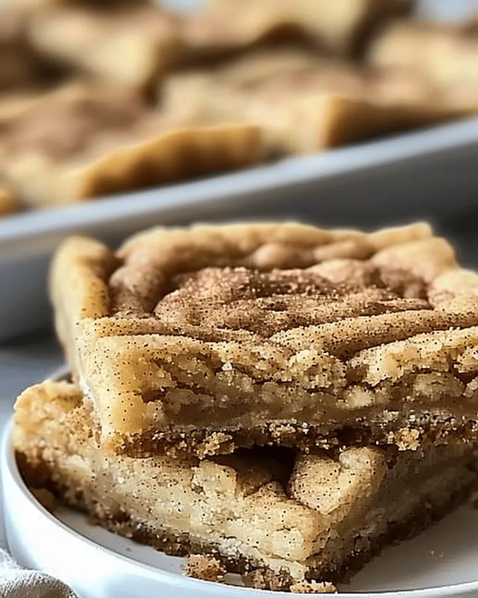 Chewy Snickerdoodle Cookie Bars