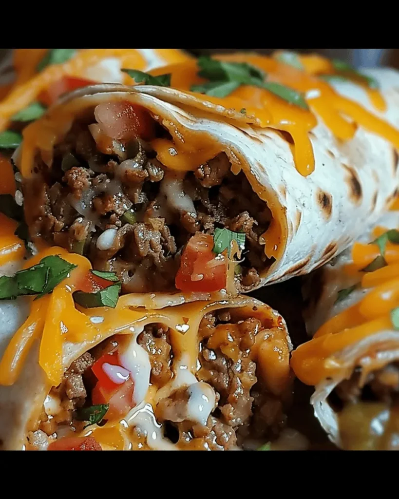 Nacho Cheese Beef Wrap Recipe