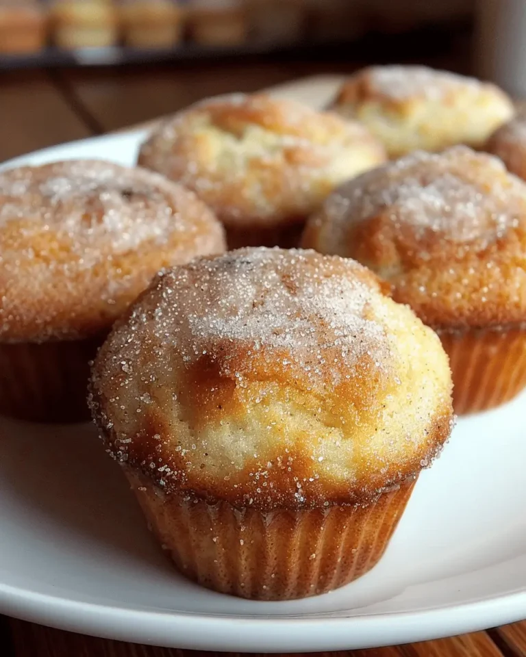 grandma’s fluffy cinnamon sugar donut muffins
