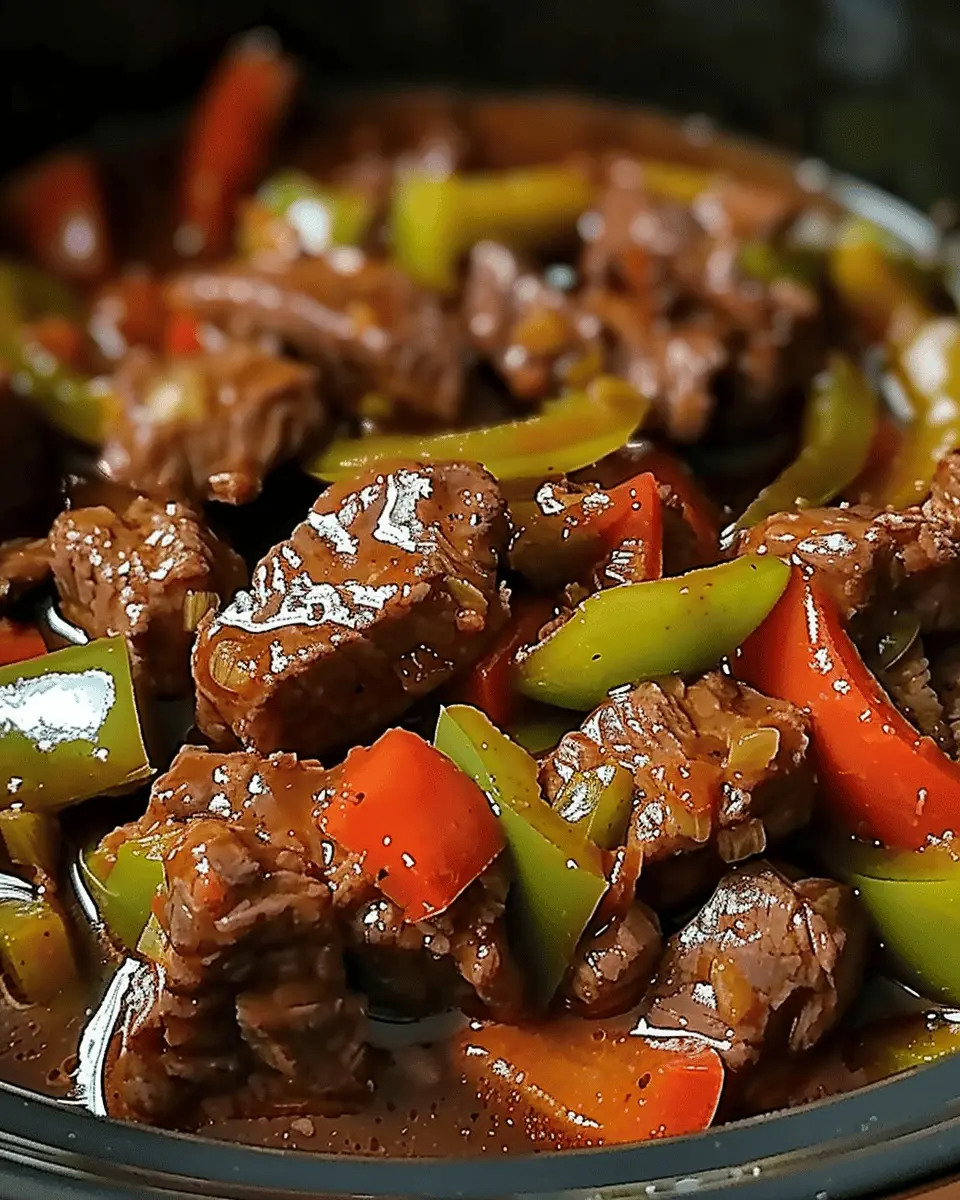 Pepper Steak in a Crock Pot
