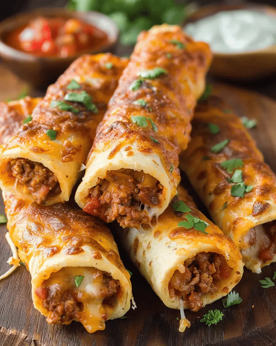Cheesy Taco Sticks Appetizer