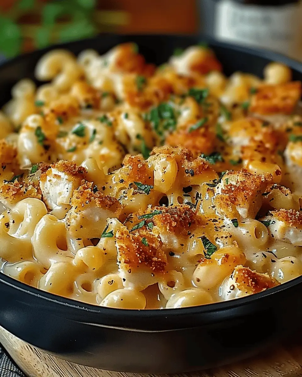 Creamy Honey Pepper Chicken Mac and Cheese Delight