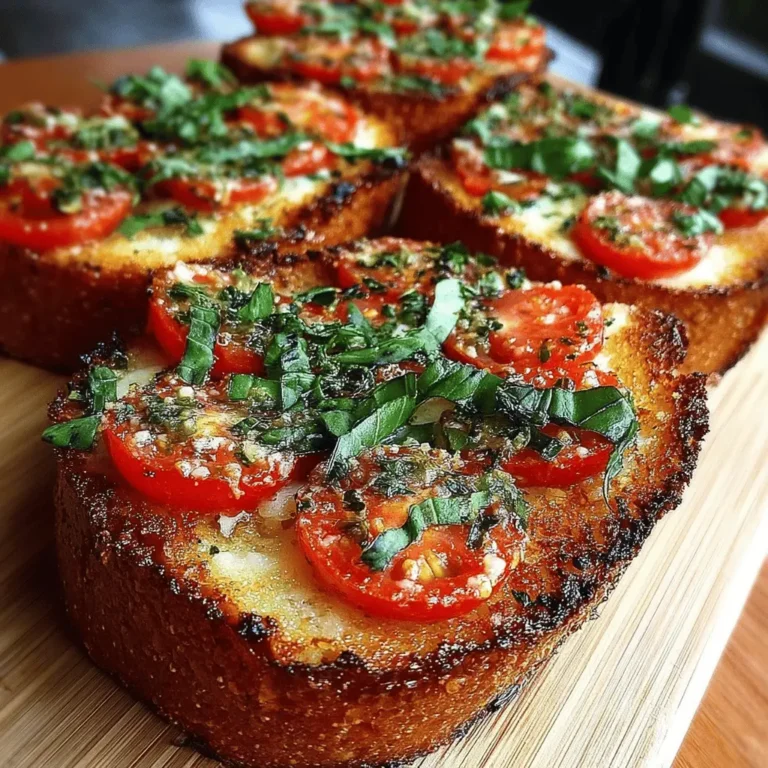 Tomato Basil Garlic Bread