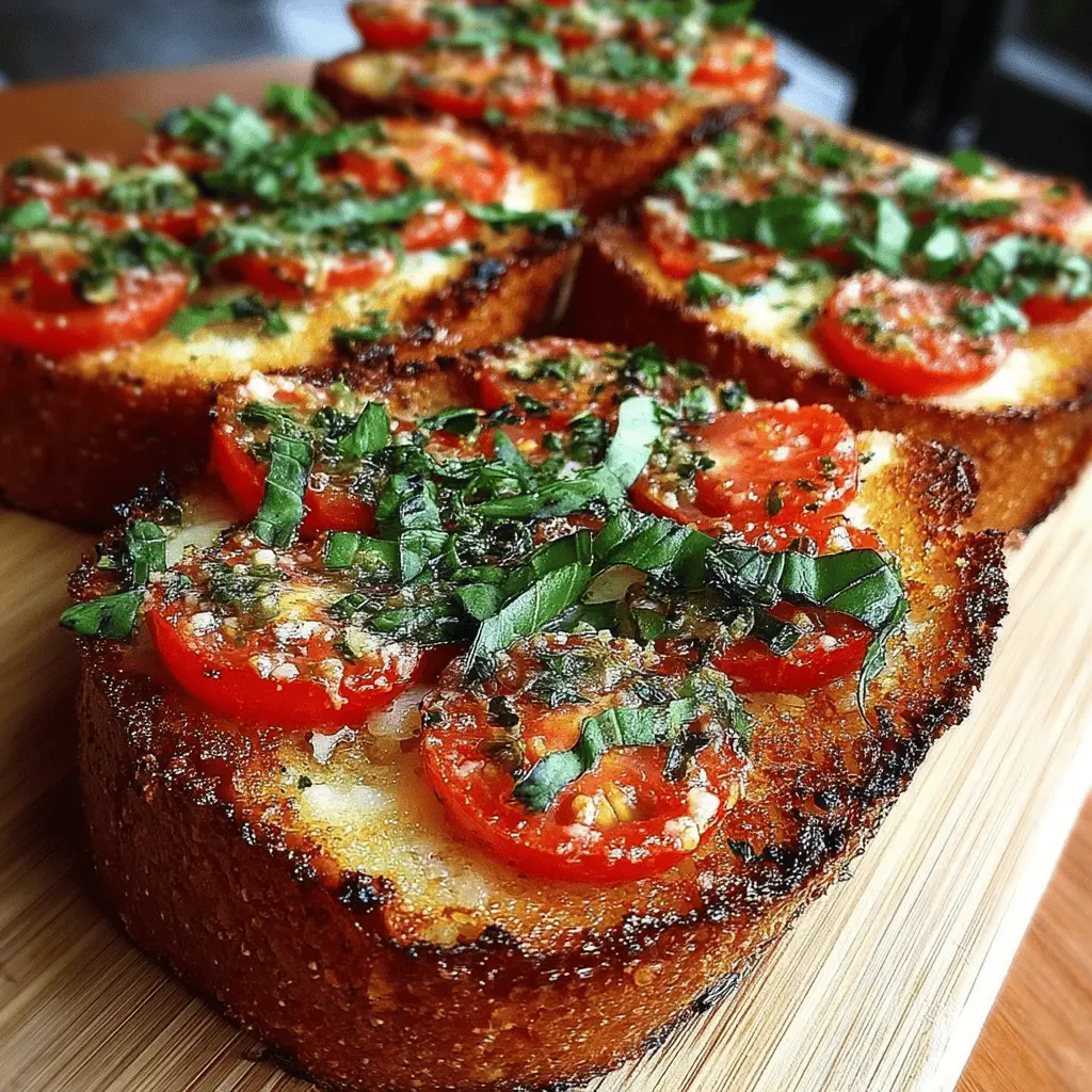 Tomato Basil Garlic Bread