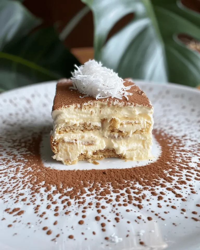 Coconut Rum (Coquito) Tiramisu