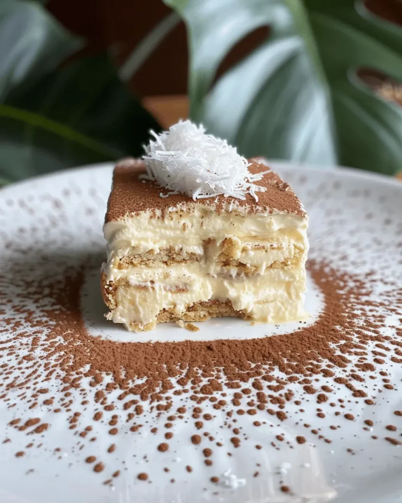 Coconut Rum (Coquito) Tiramisu