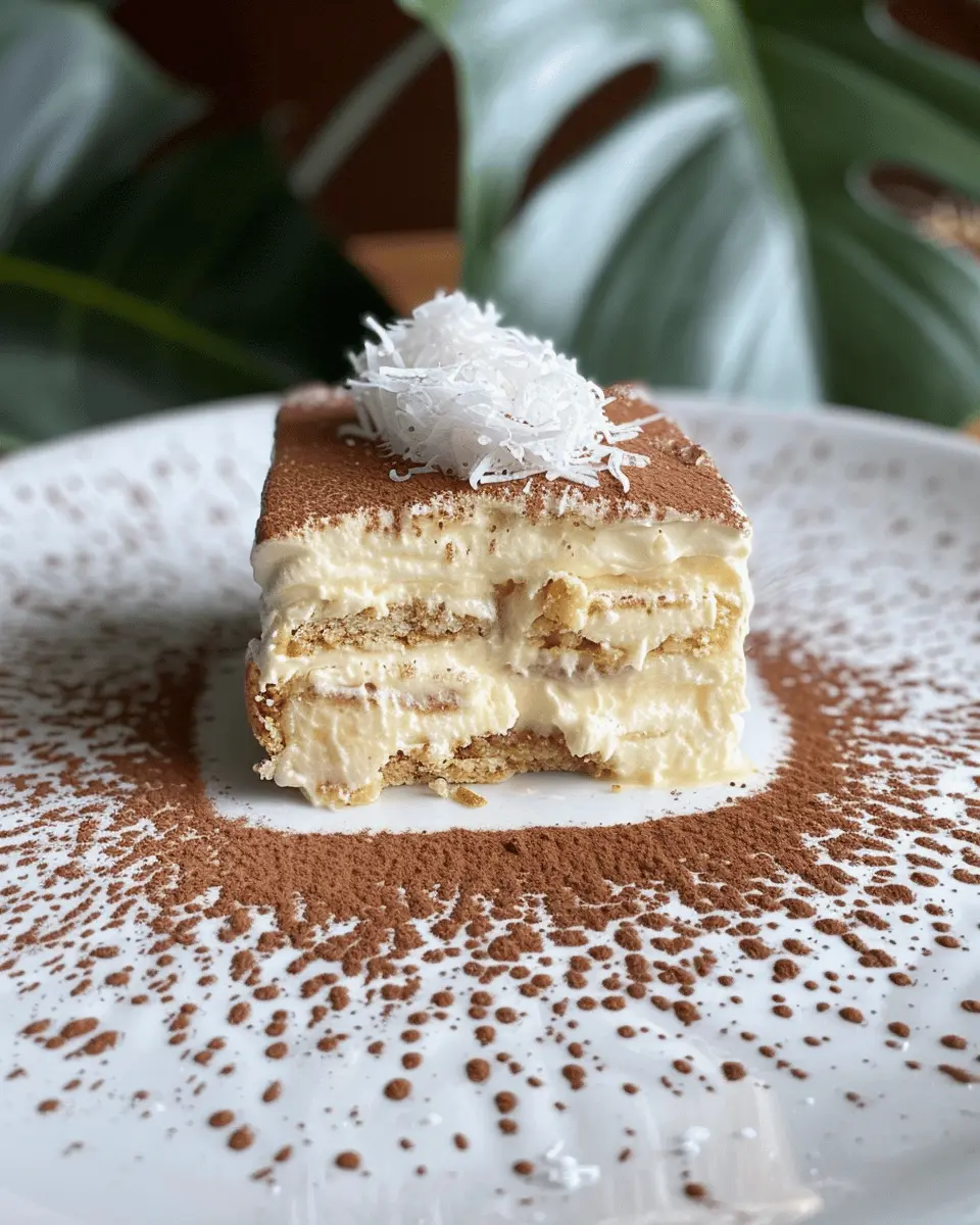Coconut Rum (Coquito) Tiramisu