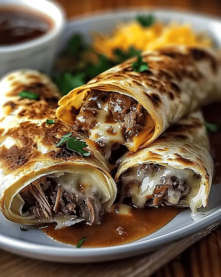 French Dip Tortilla Roll Ups