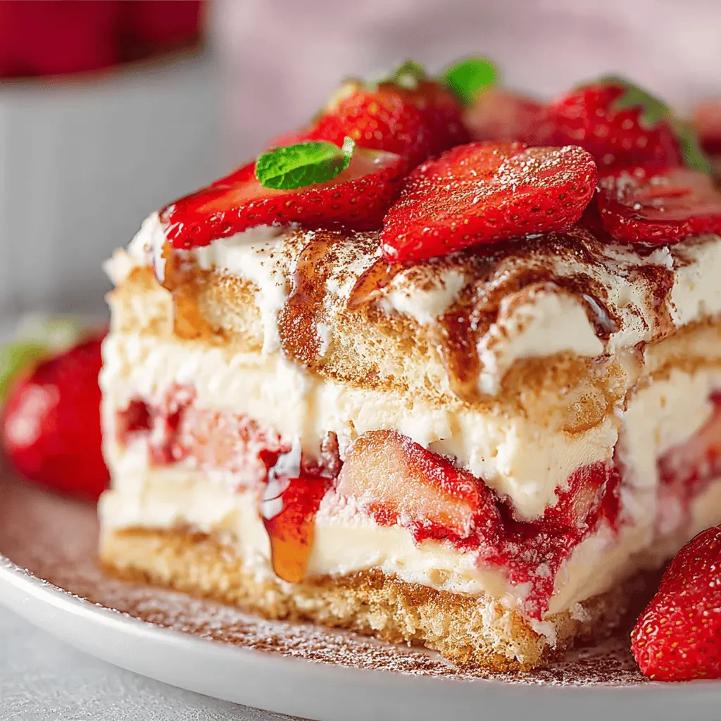 STRAWBERRY TIRAMISU