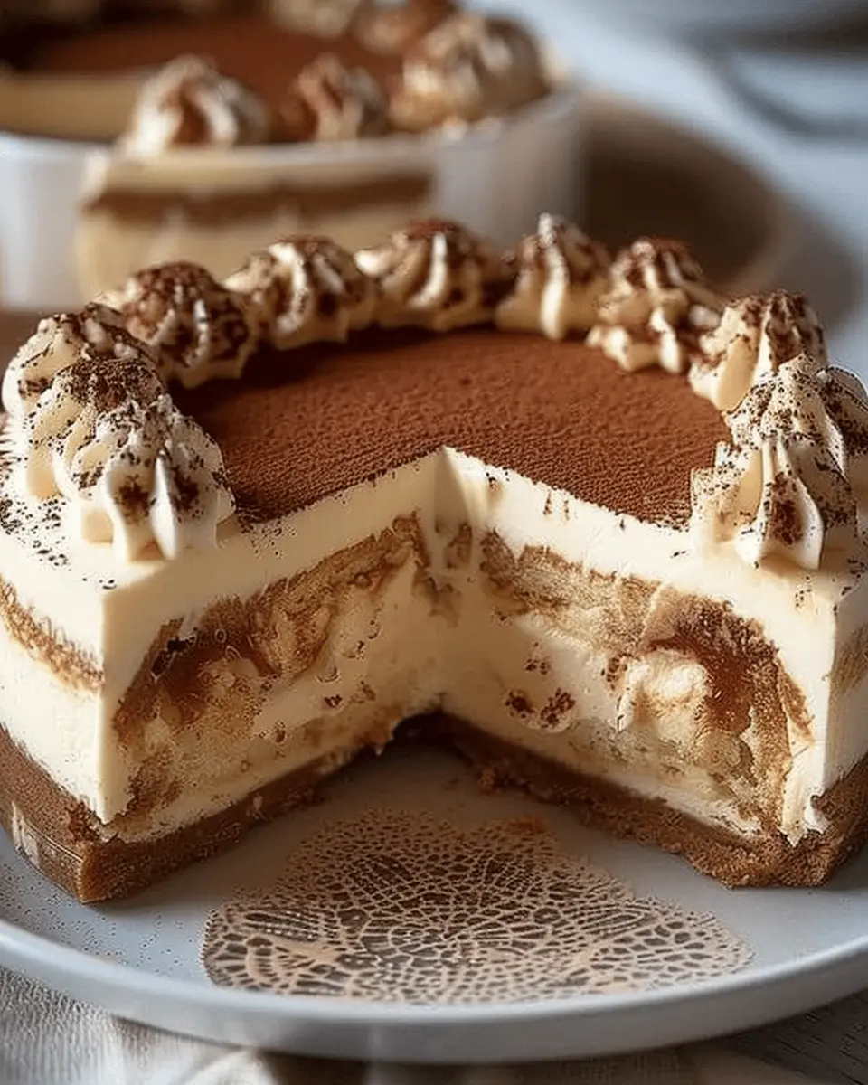 Velvety Tiramisu Cheesecake Delight