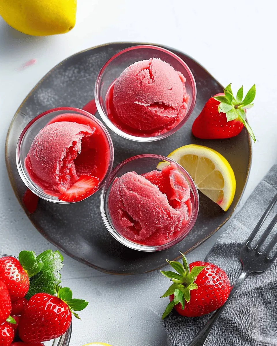 Strawberry Sorbet