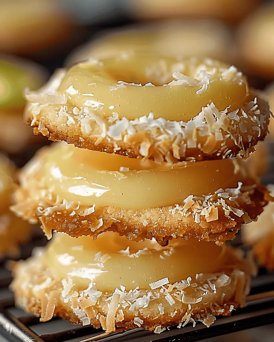 Coconut Lemon Curd Cookies