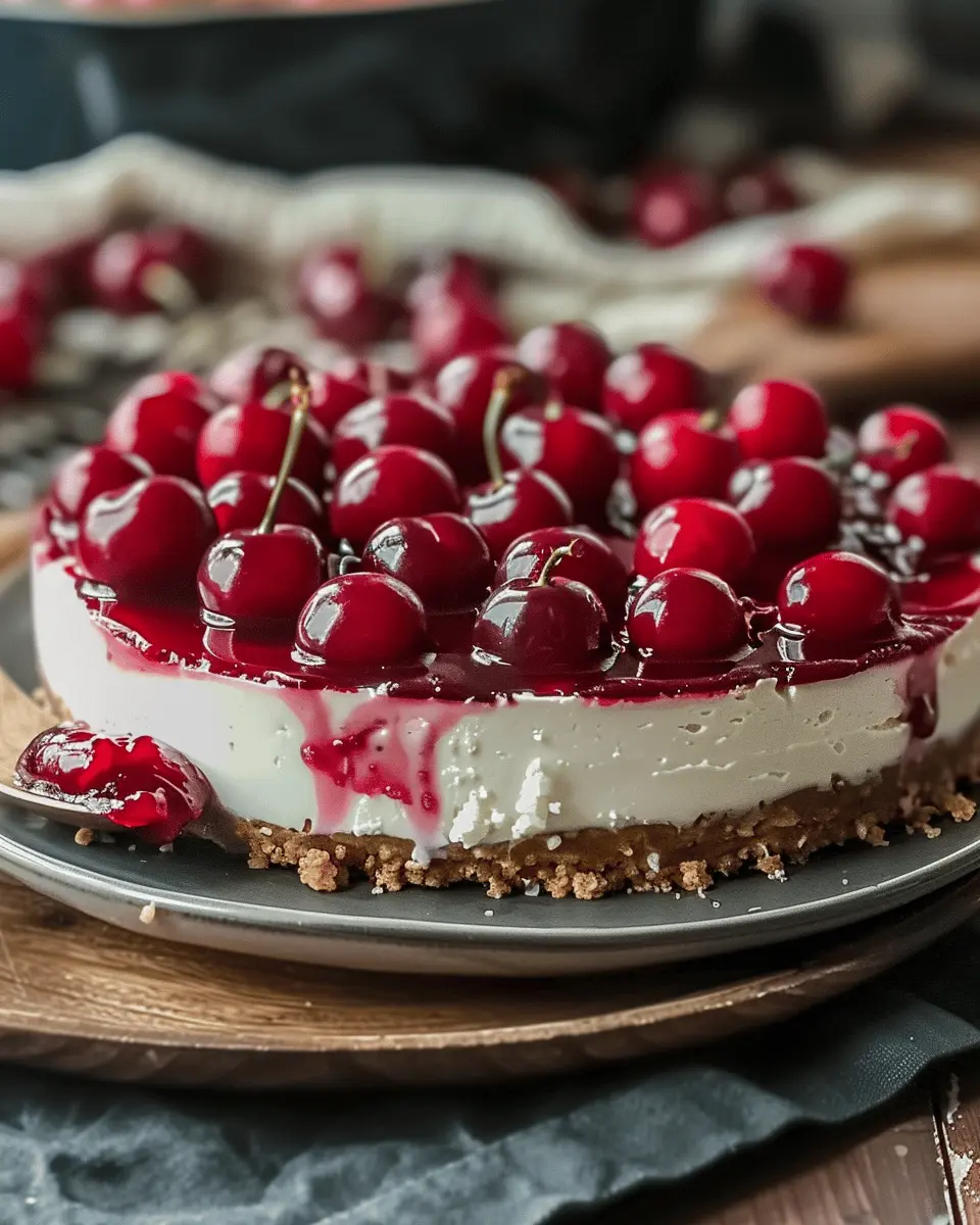 Easiest No-Bake Cherry Cheesecake
