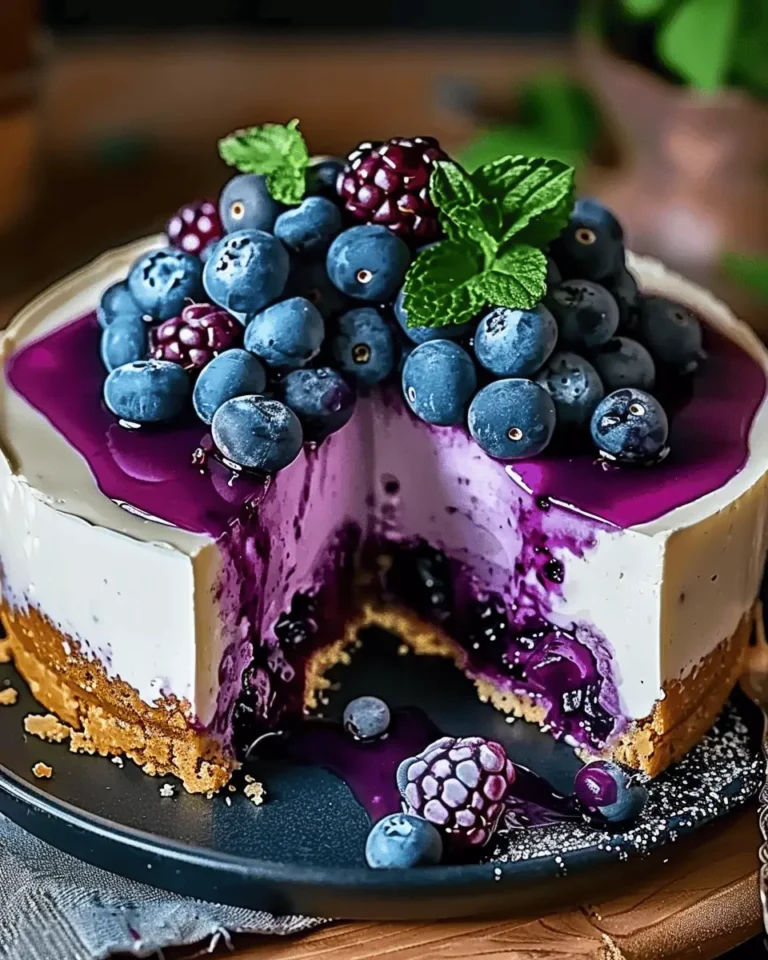 Irresistible Blueberry Dream Cheesecake