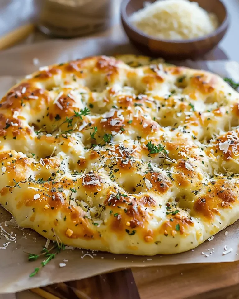 Garlic Parmesan Focaccia Bread