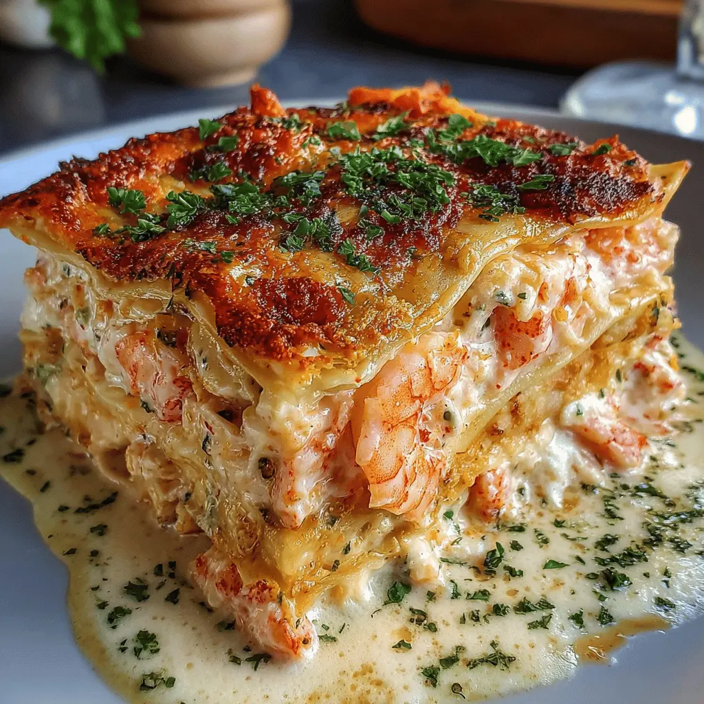 Seafood Lasagna Shrimp Crab