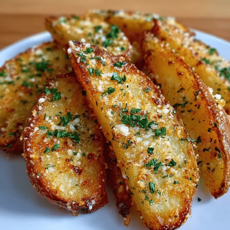 Garlic Parmesan Potato Wedges