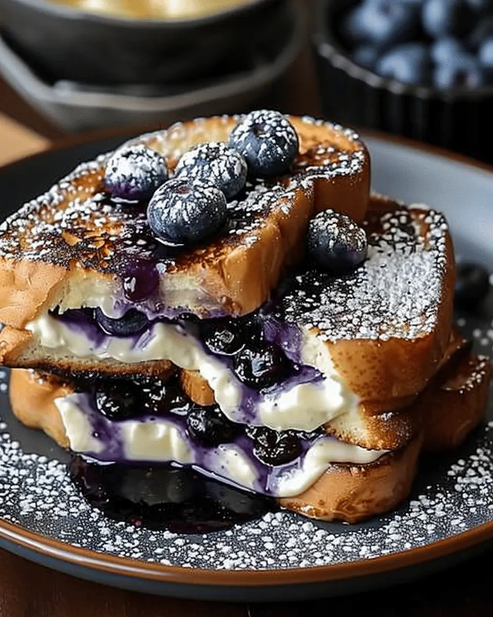 Blueberry Cheesecake Stuffed French Toast