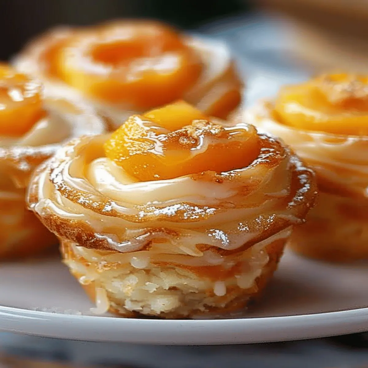 peach pie cruffins twist