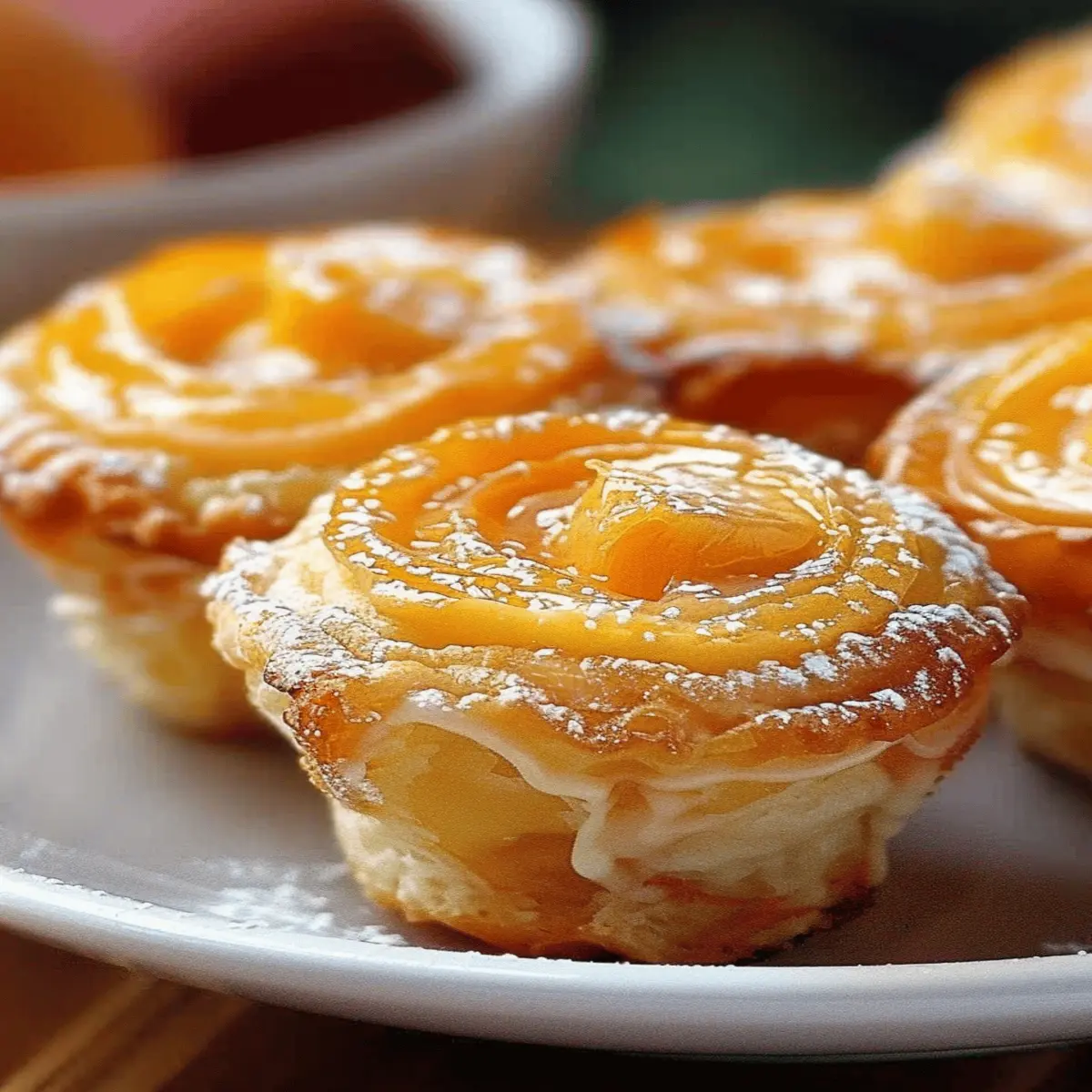 peach pie cruffins twist