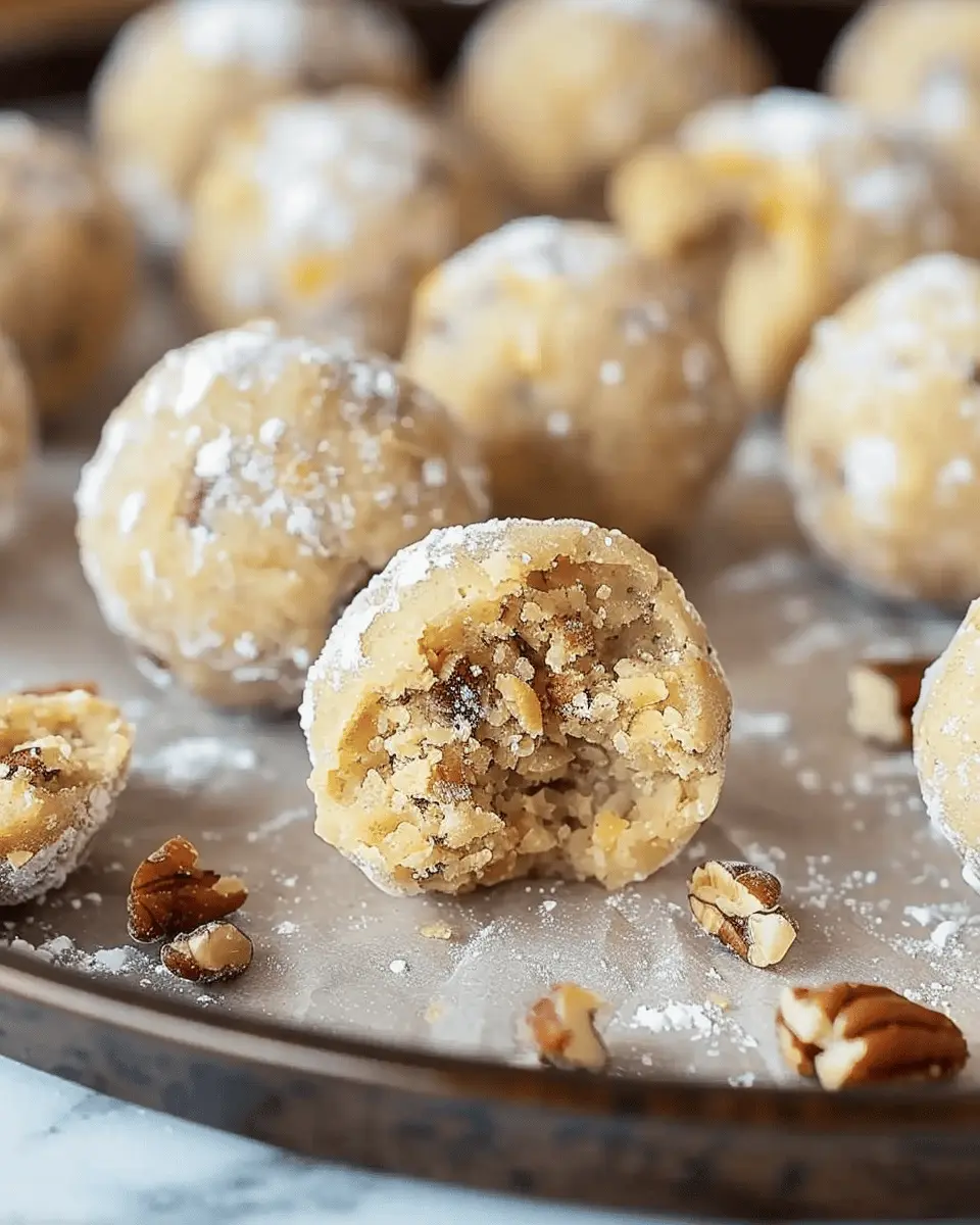 pecan cookie balls