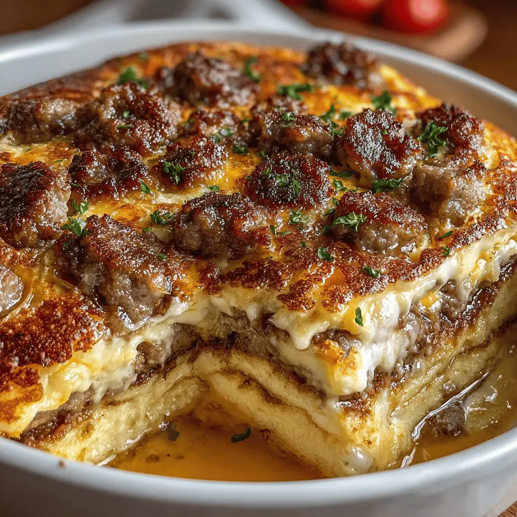 Pancake Sausage Breakfast Bake