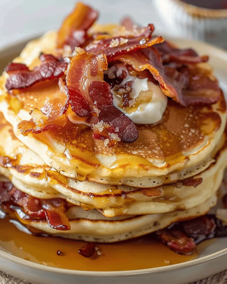 Bacon Pancakes Sweet Savory