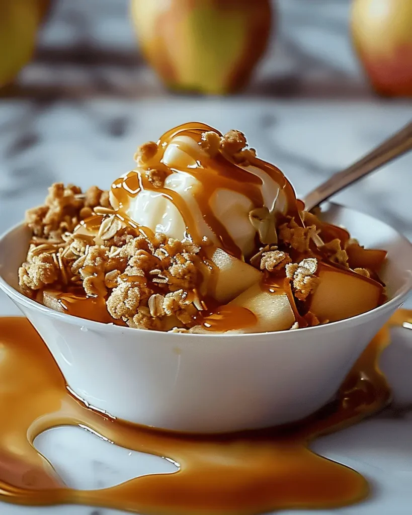 Caramel Apple Crisp