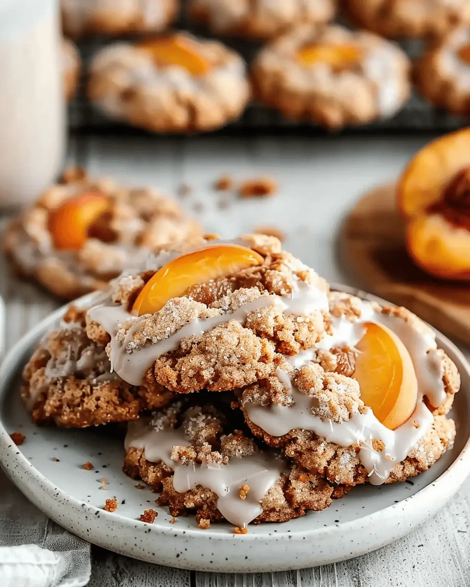 Tasty Peach Cobbler Cookies