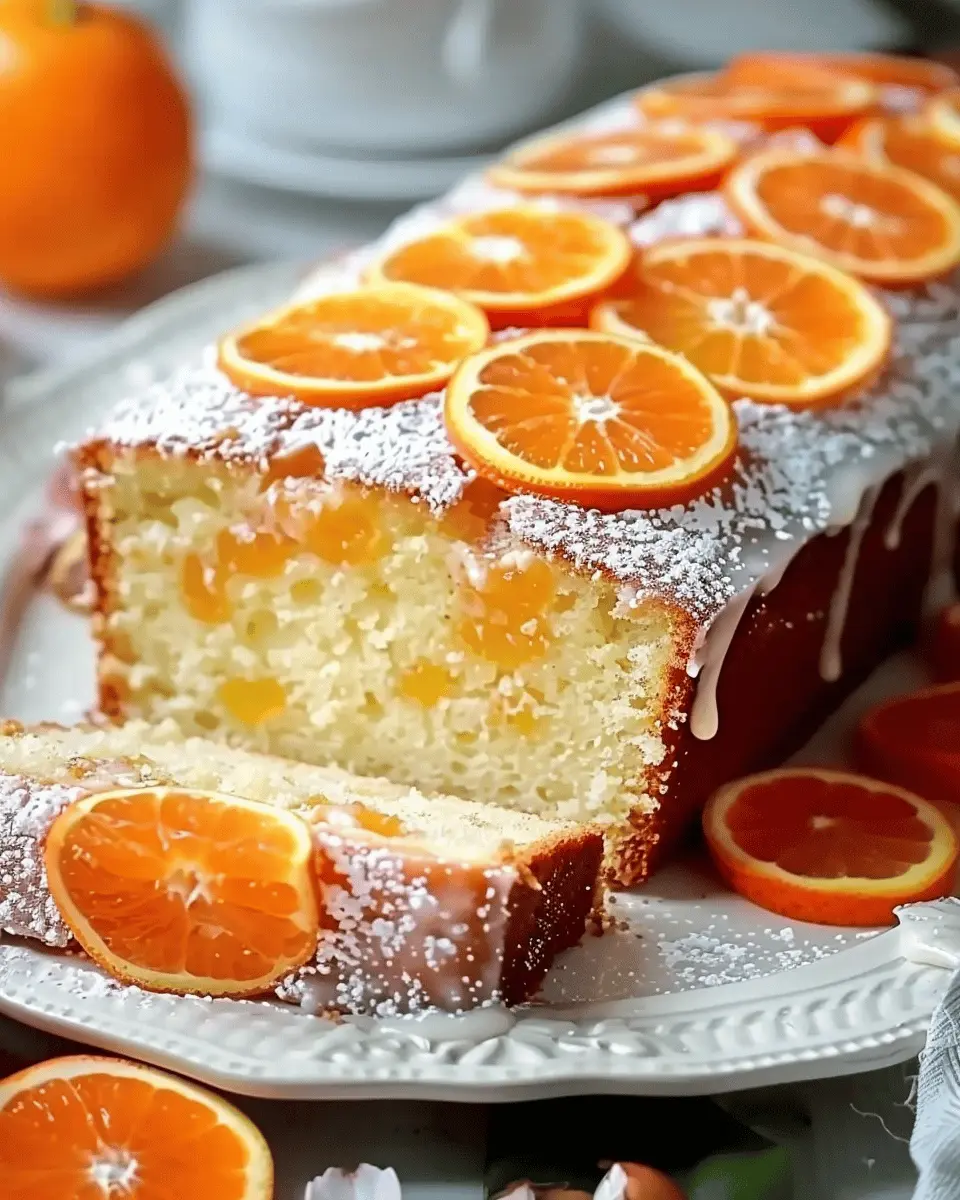 Orange Greek Yogurt Cake Loaf