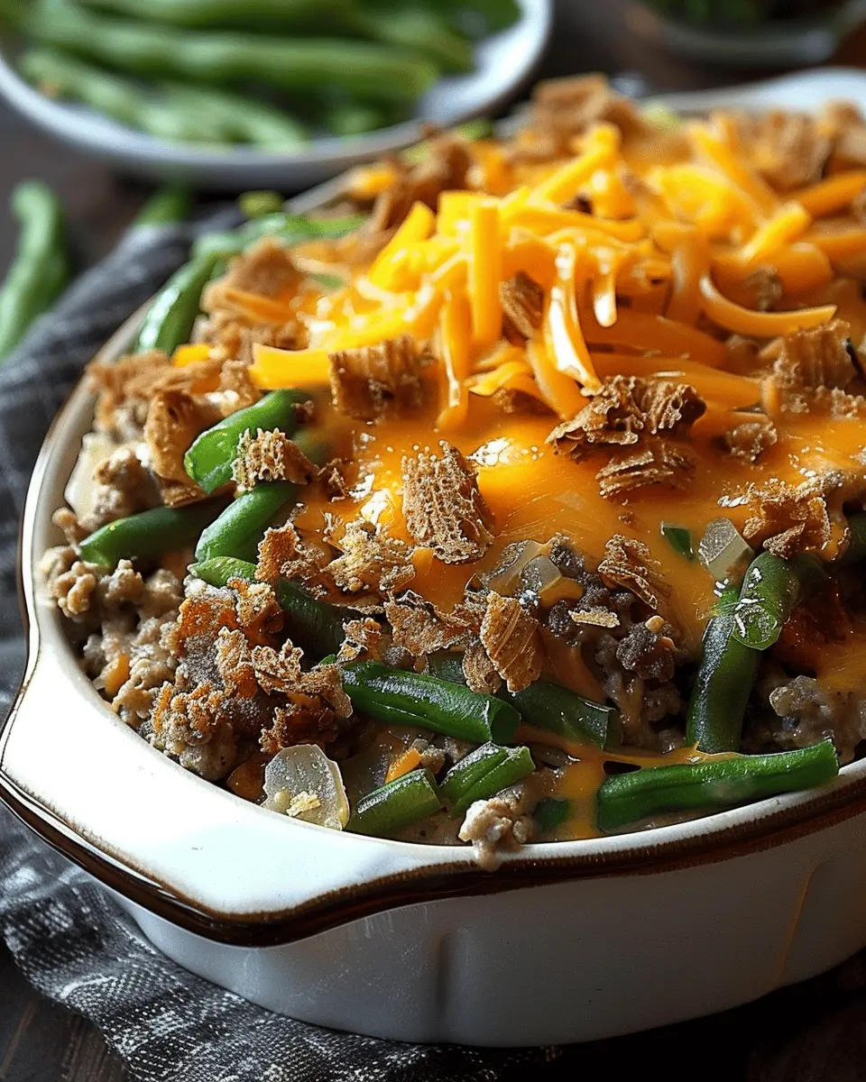 Hamburger Green Bean Casserole Recipe