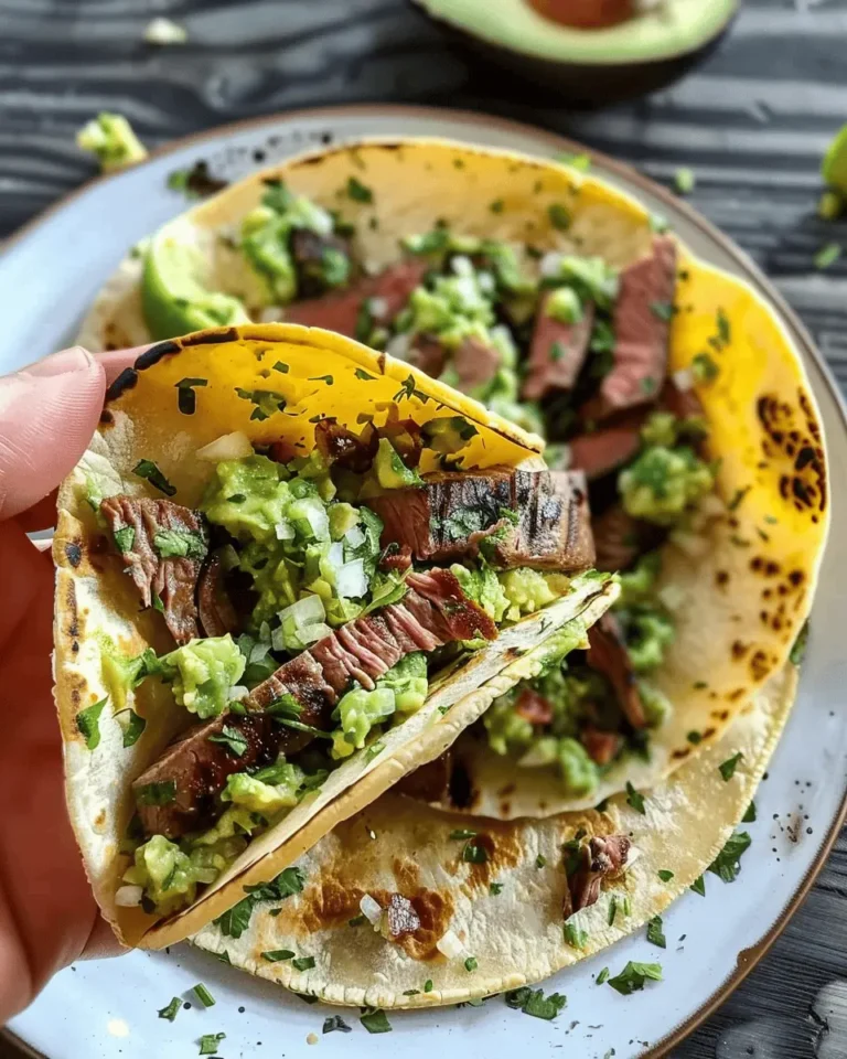 Grilled Steak Tacos with Avocado Salsa